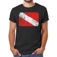 Retro Diver Down Flag Vintage Style Scuba Men T-Shirt