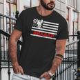 Braaap Vintage Usa American Flag Dirt Bike Men T-Shirt