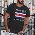 Costa Rica Pura Vida T-Shirt Beautiful National Flag Tee Men T-Shirt