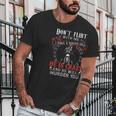 Dont Flirt With Me I Have A Biker Dad Special 2022 Gift Men T-Shirt