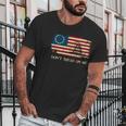 Dont Tread On Me Vintage Usa American Flag Distressed Men T-Shirt