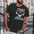 Fall Football Muzzleloader Deer Hunting Season Rifle Dad Men T-Shirt