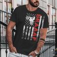 Father S Day Black Braaap Vintage Usa American Flag Men T-Shirt