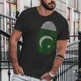 Flag Fingerprint It Is In My Dna Gift For Pakistani Men T-Shirt