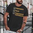 Funny Veteran Grumpy Old Vietnam Veteran Men T-Shirt