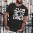 Grandpa - Im A Biker Grandpa Just Like A Normal - Mens T-Shirt By American Apparel Men T-Shirt