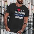 I Love My Salvadorian Boyfriend Camisa El Salvador Flag Men T-Shirt