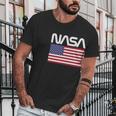 Nasa 4Th Of July American Flag Space Astronaut Shirt Men T-Shirt