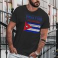 Patria Y Vida Vintage Flag For Cuba Lover Men T-Shirt