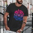 Pentagram Satanic Goth Lgbtq Bisexual Flag Gay Pride Ally Bi Men T-Shirt