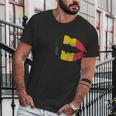 Reggae Kissing Lips Flag Rastafari Rasta Men T-Shirt