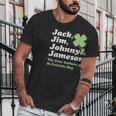 Saint Patricks Day Jack Jim Johnny Jameson Fathers Men T-Shirt