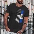 Salvadoran America Flag El Salvador Usa Men T-Shirt