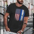 Salvadoran American Flag El Salvador Salvadorean Salvadorian Men T-Shirt