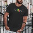 Senegalese Flag Heartbeat Men T-Shirt