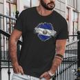 Super Salvadoran Heritage El Salvador Roots Flag Gift Men T-Shirt