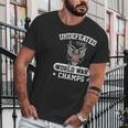 Undefeated World War Champs Veterans Day Gift Men T-Shirt