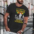 Mens Never Underestimate An Old Man Vietnam Veteran Gift Graphic Design Printed Casual Daily Basic Men T-Shirt