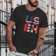 Usa Pride Us Flag Day Useh Canadian Canada Men T-Shirt