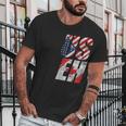 Useh Canadian Flag American Usa 4Th Of July Canada Men T-Shirt