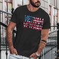 Vietnam Veteran Vintage Us Flag Vietnam Vets Gift Cool Gift Graphic Design Printed Casual Daily Basic Men T-Shirt