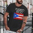 Vintage Puerto Rico Puerto Rican Flag Pride Gift Men T-Shirt