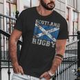 Vintage Style Saltire Scottish Flag Men T-Shirt