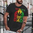 Worlds Dopest Dad Vintage Weed Leaf Cannabis Marijuana Men T-Shirt