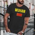 Wuhan Chinese Flag China Men T-Shirt