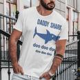 Daddy Shark Lovely Boy Dad Birthday Gifts Men T-Shirt