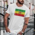 Ethiopian Flag Rasta Reggae Roots Clothing Men T-Shirt