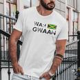 Jamaica Wah Gwaan Flag Jamaican Pride Fan Gift Men T-Shirt