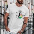 Rasta Dreads Ethiopian Flag Reggae Roots Clothing Men T-Shirt