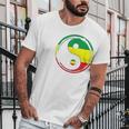 Rasta Flag Jamaica Flag Irie Peace Symbol Reggae Music Men T-Shirt