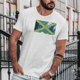 Trunk Candy Distressed Jamaica Flag Modern Fit Men T-Shirt