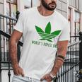 Weed Worlds Dopest Dad Funny Men T-Shirt