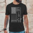 Here Fishy American Flag Men T-Shirt