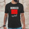 Flag Morocco T-Shirt Cool Moroccan Flag Unisex Top Tee Men T-Shirt