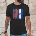 Half Salvadoran Flag Vintage El Salvador Usa Gift Men T-Shirt