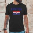 Hrvatska Croatia Flag Croatian Retro Fade Men T-Shirt