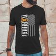 Kidney Warrior Sideways Awareness Ribbon Usa Flag Men T-Shirt