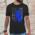 Male K9 Officer Blue Line Flag For K9 Handlers Men T-Shirt