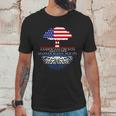 Salvadorian Roots American Grown Us El Salvador Flag Men T-Shirt