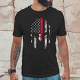 Thin Red Line Spartan Usa Flag Men T-Shirt