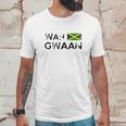 Jamaica Wah Gwaan Flag Jamaican Pride Fan Gift Men T-Shirt