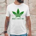 Weed Worlds Dopest Dad Funny Men T-Shirt