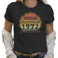 50 Years Old Vintage December 1972 Distressed 50Th Birthday Women T-Shirt