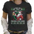 Aint No Laws When You Are Drinking With Claus Funny Christmas Women T-Shirt