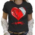 Black Broken Heart Men Women Pastel Goth Valentine Women T-Shirt