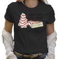 Womens Blood Type Little Debbie Inspired Christmas Tree Snack Cake Women T-Shirt